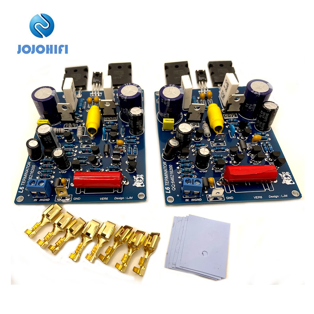 One Pair（2pcs Boards)1943 5200 L6 Dual Channel DIY Kits Finished Audio AMP Power Amplifier Board one pair quad405 2 100w 8r 2sc5200 230v 15a 150w jfet stereo dual channel finished amplifier amp board assembled 2 boards by ljm