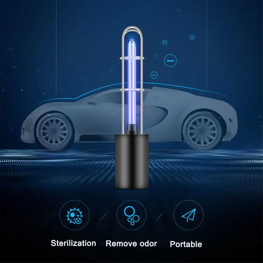 

Creative Rechargeable Ultraviolet UV Sterilizer Light Ozone Sterilizer Mites Lights Tube Bulb Disinfection Bactericidal Lamp #