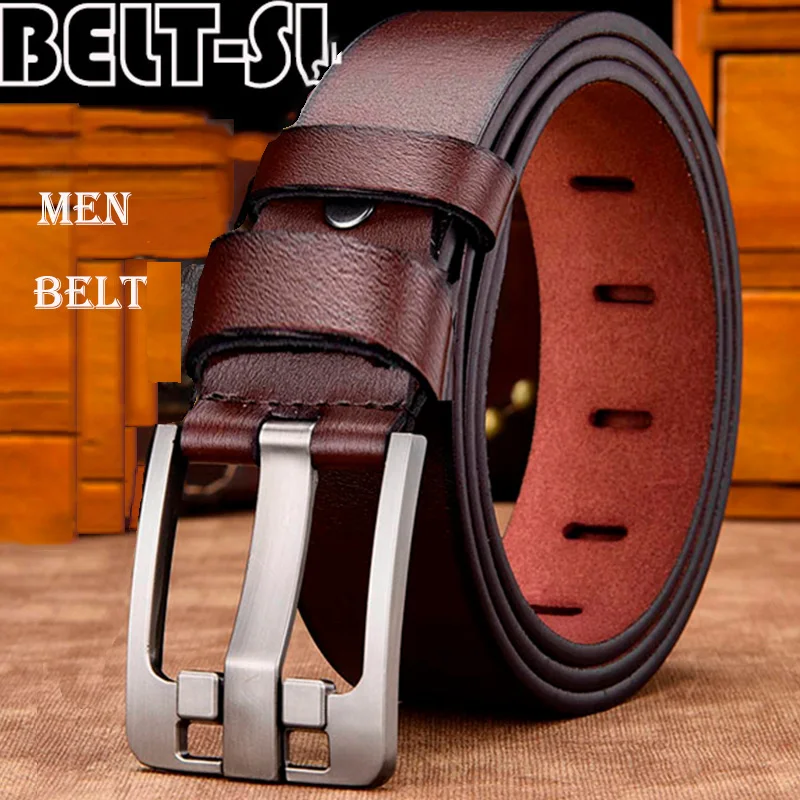 Male Belt For Mens Luxury Cow Genuine Leather Belt Designer Belts Men Pin 