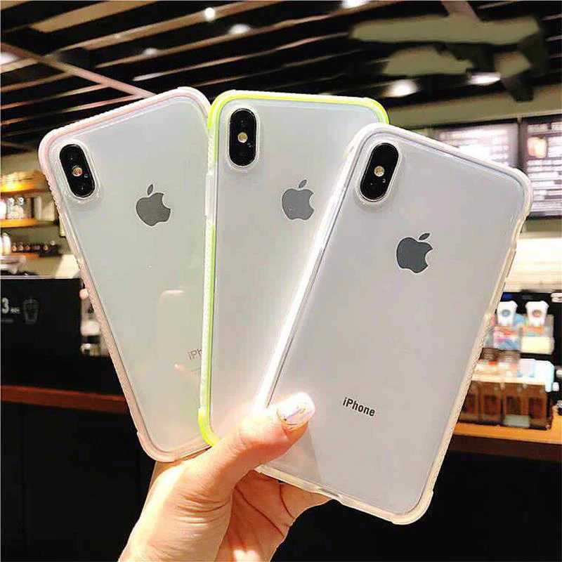 Модный мягкий чехол для iphone XR X 10 XS MAX 7 8 6 6S Plus противоударный Samsung Galaxy S10 S9 S10e
