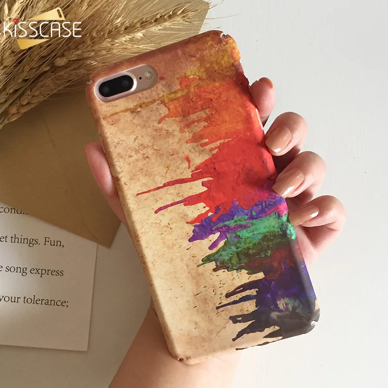 KISSCASE Oil Painting Hard PC Case for Xiaomi Redmi 7 6Pro Note 5 mi 9 8 se 6 6x 5x Coque mi9 mi8 |