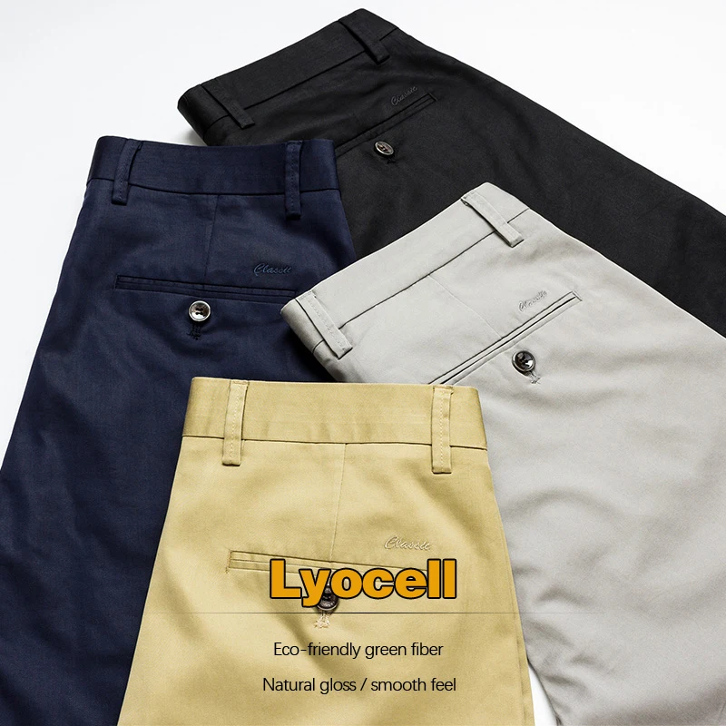 Новинка, летние мужские повседневные шорты цвета хаки, классический стиль, бизнес стиль, модные, прямые, тянущиеся, короткие штаны, мужские, брендовые, серые, черные, темно-синие