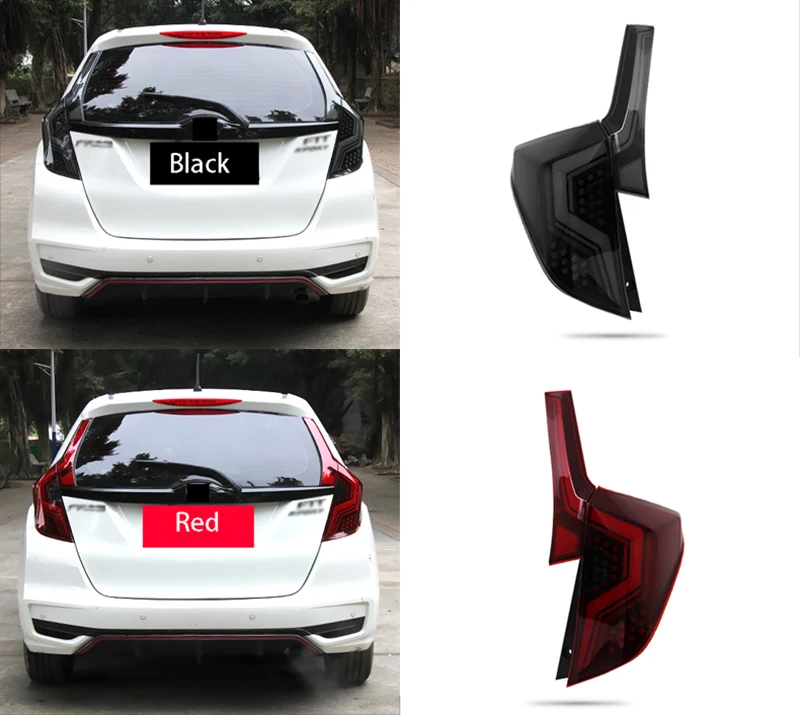 BERA BEAR автомобильный Стайлинг для HONDA Fit задний светильник s- светодиодный задний светильник светодиодный фонарь DRL+ тормоз+ Реверс+ сигнал поворота+ противотуманный светильник