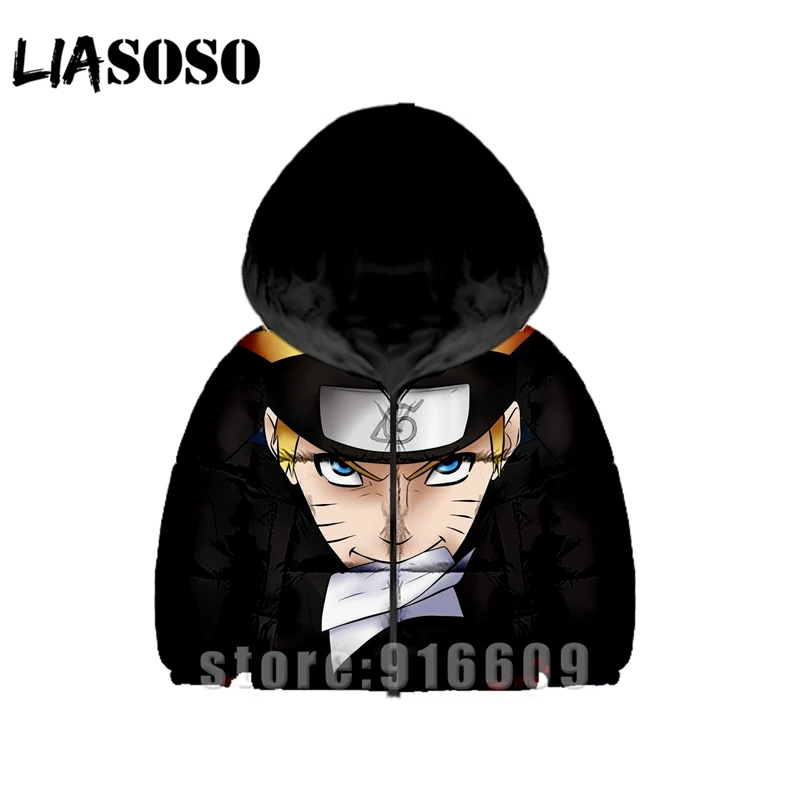 Детские толстовки Uzumaki Naruto с 3D принтом для мужчин и женщин; детские толстовки с капюшоном в стиле аниме; детский зимний пуховик; детские толстовки с капюшоном с героями мультфильмов в стиле Харадзюку - Цвет: 2