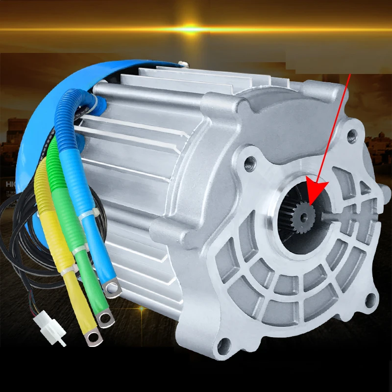 60V72V1500W2000W3000W3000RPM-4800RPM Brushless Motor for Electric Tricycle