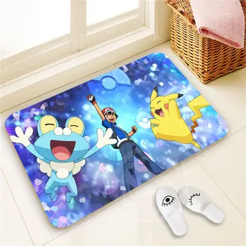 

Best Nice Custom Pokemon Doormat Home Decor 100% Polyester Pattern Door mat Floor Mat foot pad SQ00722-@H0645