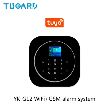 Tuya 433MHz GSM WiFi Wireless Home Security&Burglar Alarm System With PIR Motion Sensor/Door Sensor/Siren Alarm Set smartyiba wifi gsm 2g home security alarm system wireless wired zone motion sensor with wireless strobe siren