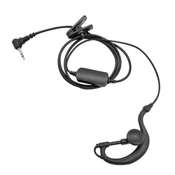 Oreillette talkie walkie à 1 broche, 2.5mm, micro, Compatible uniquement avec Motorola Talkabout, Radio bidirectionnelle, oreillette renforcée, câble en forme de G 