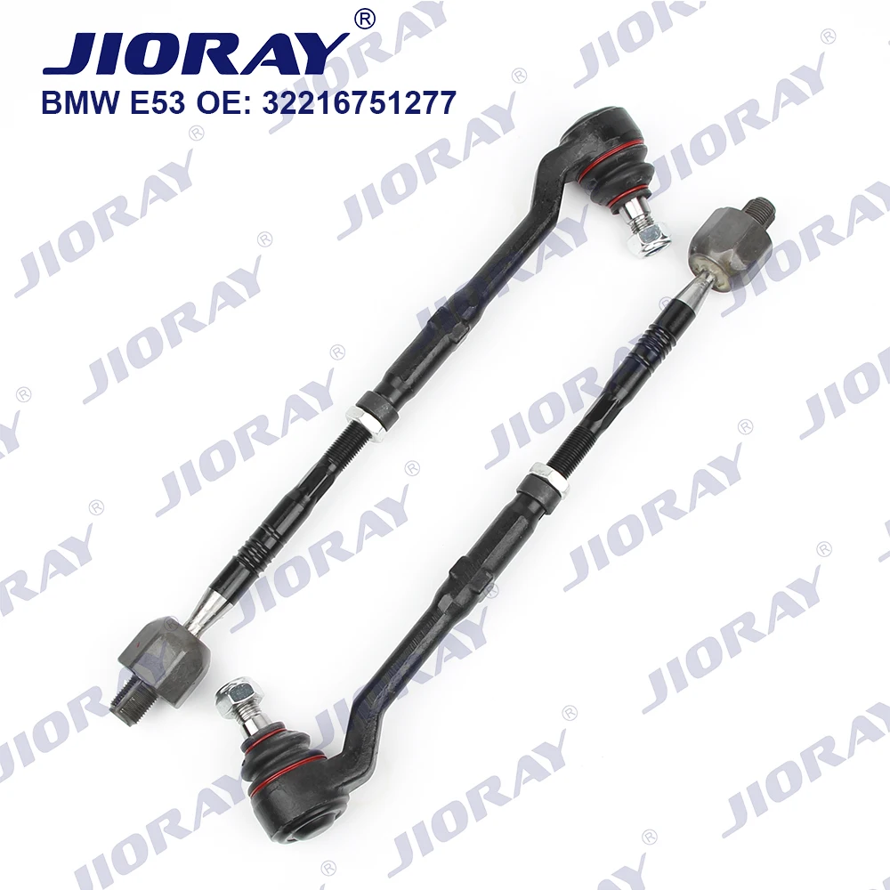 

JIORAY Pair Front Steering Tie Rod Head Assembly For BMW X5 Series E53 3.0d 3.0i 4.4i 4.6is 4.8is 32216751277 32216760470
