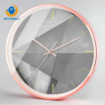 

Wall Clock 50 Degrees Gray Geometric Fashion Nordic Minimalist Decorative Wall Clocks Modern Living Room Office