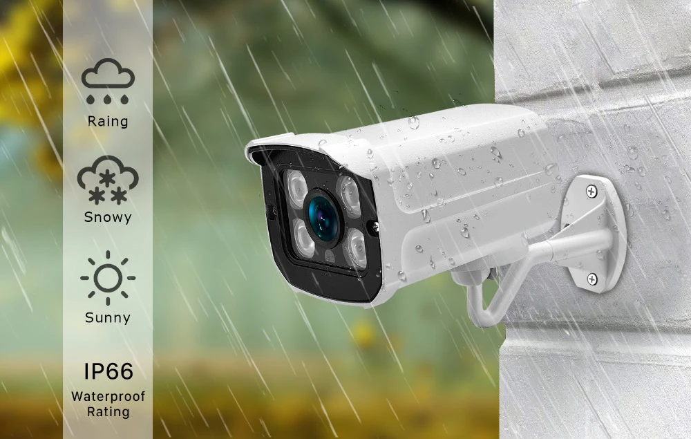 H.265 IP камера 5MP/3MP металлический чехол IP67 водонепроницаемая наружная камера видеонаблюдения Ночное Видение безопасности видеонаблюдения ONVIF P2P