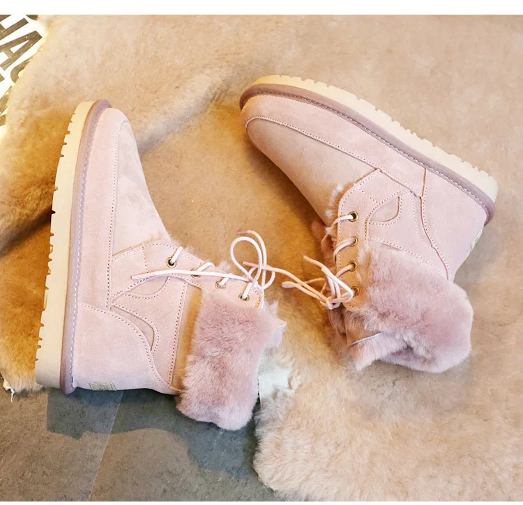 Женские зимние ботинки на натуральном овечьем меху женские теплые зимние ботинки брендовые ботинки из натуральной овечьей кожи зимняя женская обувь