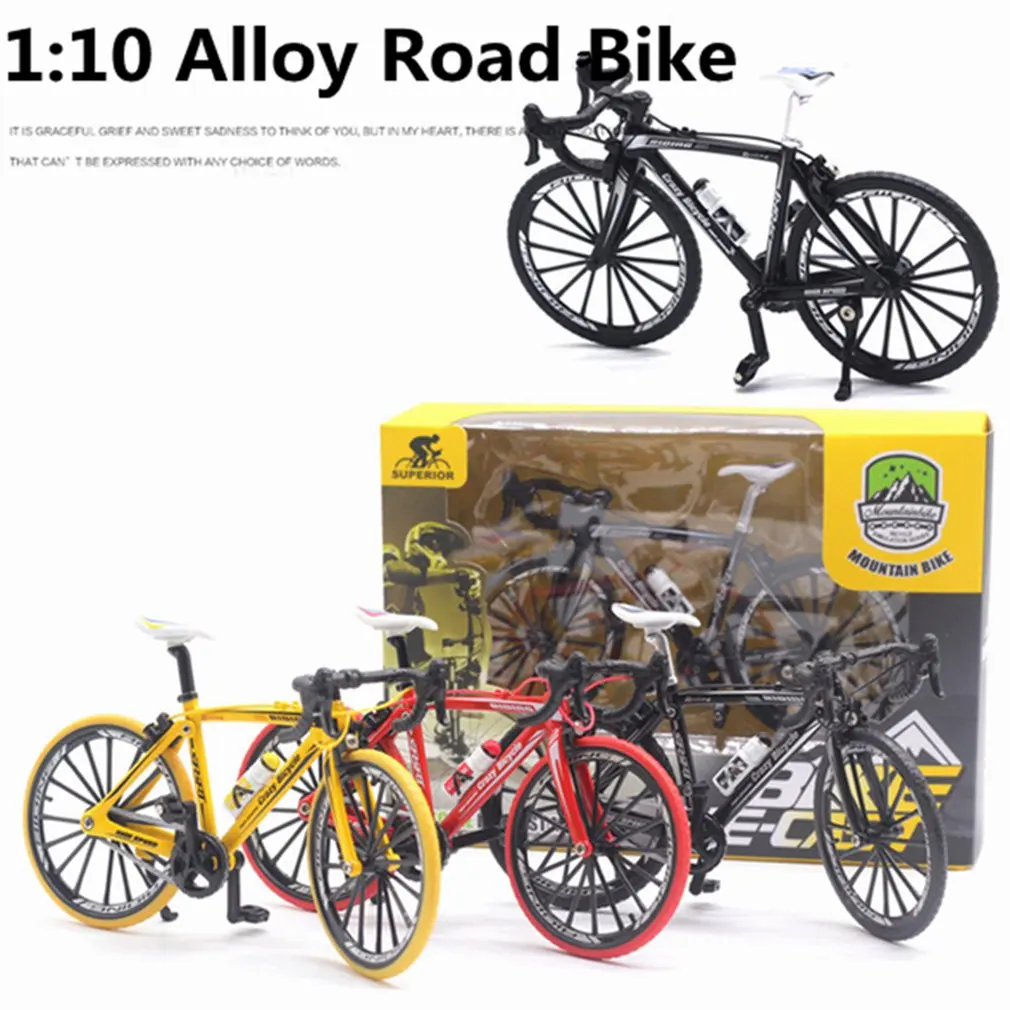 Tree-de-Life 1:10 Alloy Diecast Metal Bicycle Road Bike Model Cycling Toys For Kids Gifts Toy Vehicles for children black