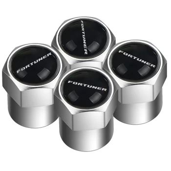 

4pcs Aluminum alloy Emblem Car Tire Valve Cap Tyre Air Stems Caps for Toyota fortuner Car styling Accessories