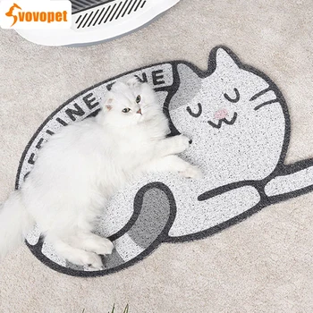 

Vovopet Waterproof Pet Cat Litter Mat Non-slip Pet Litter Cats Mat Foldable Cats Mat Layer Pet Litter Cat Litter Pads Cleaning