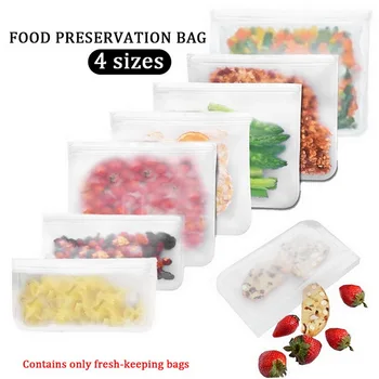 

Reusable Food Bag Washable Sandwich Fruit Lunch Bag Zero Waste Food Storage Refrigerator Fresh Bags 2020