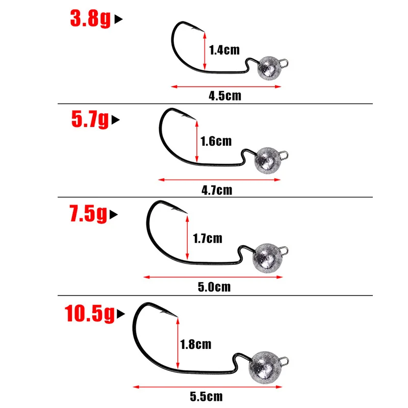 5 шт./лот открытая свинцовая Мормышка 3,5 г 5 г 7 г 10 г кривошипная свинцовая головка рыболовный крючок наживки рыболовные крючки джиггинг рыболовные аксессуары