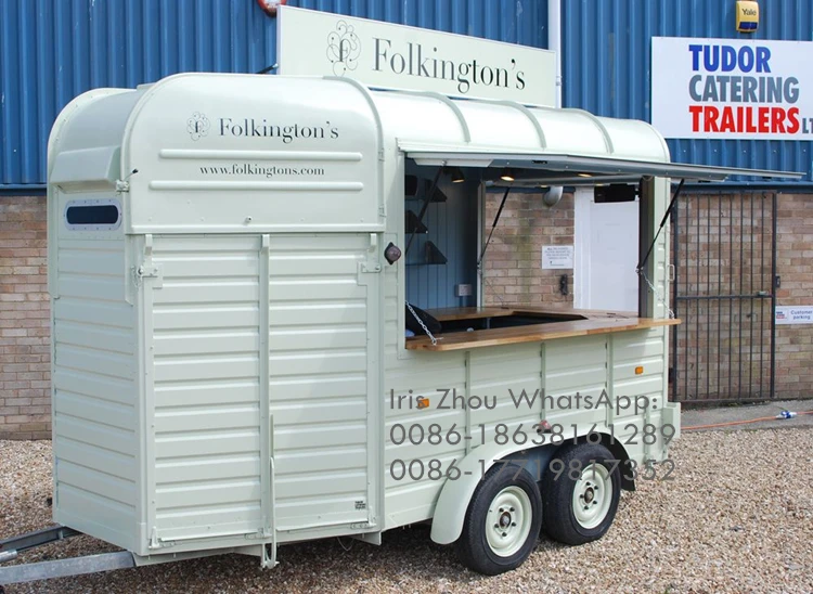 Modern Outdoor Mobile Catering Food Trailer / Horse Box Food Truck Business