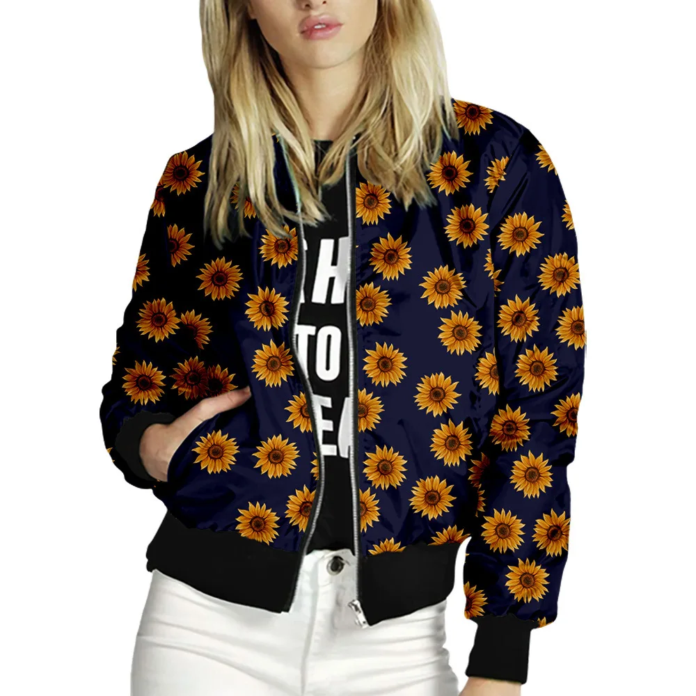 Floral Bomber Jacket Image 7