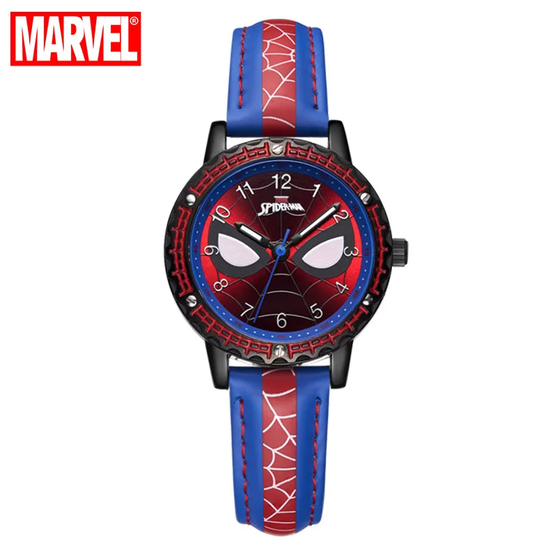 Montres Spider-Man pour enfants, montre-bracelet à quartz étanche, dessin  animé Marvel Avengers, horloge pour étudiants, cadeau d'anniversaire pour  garçons