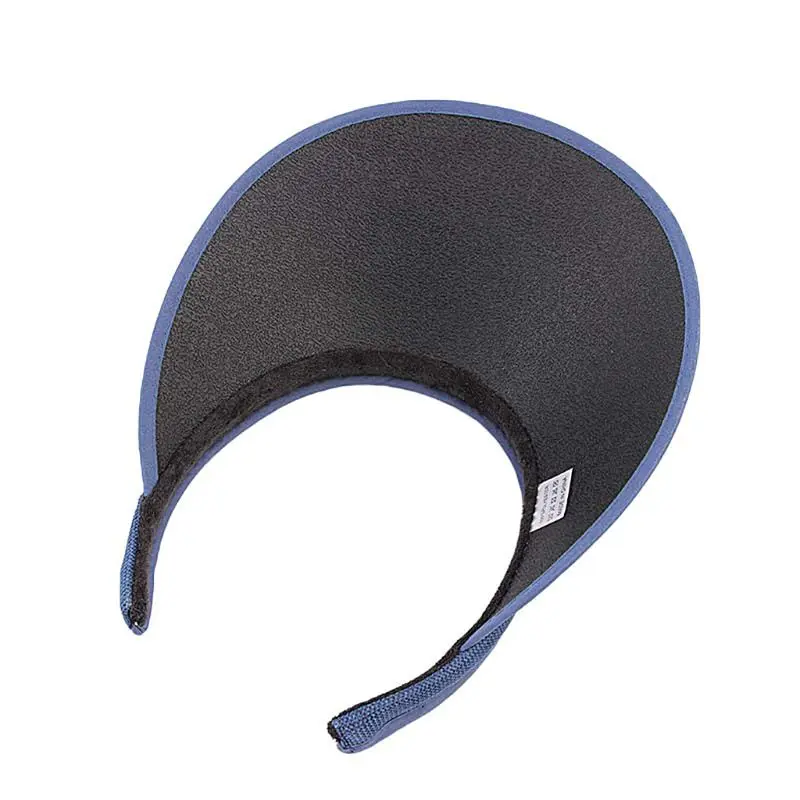 

Women Men Unisex Clip-On UV Protection Sun Visor Hat Faux Linen Plaid Weave Empty Open Top Solid Color Wide Brim Adjustable Cap