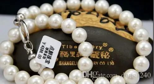 

Classic natural10-11mm South Sea 18-inch white pearl necklace KKK
