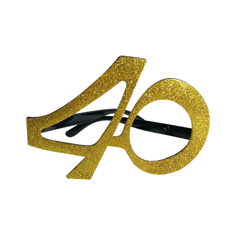 1 шт. 16th 21st 30th 40th 50th 60th День Святого Валентина День Валентина девушки Для женщин с днем рождения пестрого сатина, сувениры Юбилей украшения свадебные принадлежности - Цвет: 40