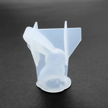 

DIY Crystal Epoxy Molds Big Ear Rabbit Shape Silicone Mold Pendant Making Mould