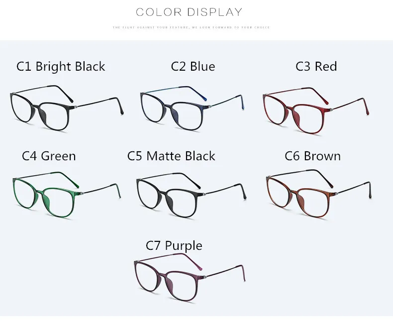 7 цветов-0,5-1,0-To-6,0 сверхлегкие TR90 готовые очки для близорукости для женщин и мужчин ретро овальные студенческие близорукие очки