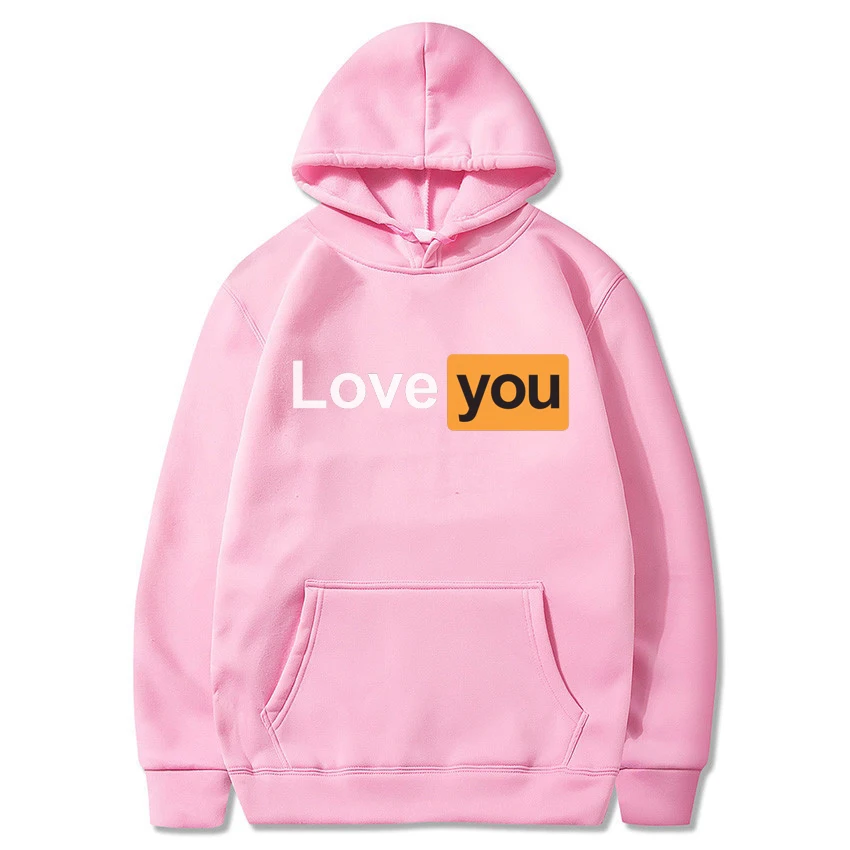 Толстовка с капюшоном надписью True Love &amp U Забавный принт Harajuku повседневный