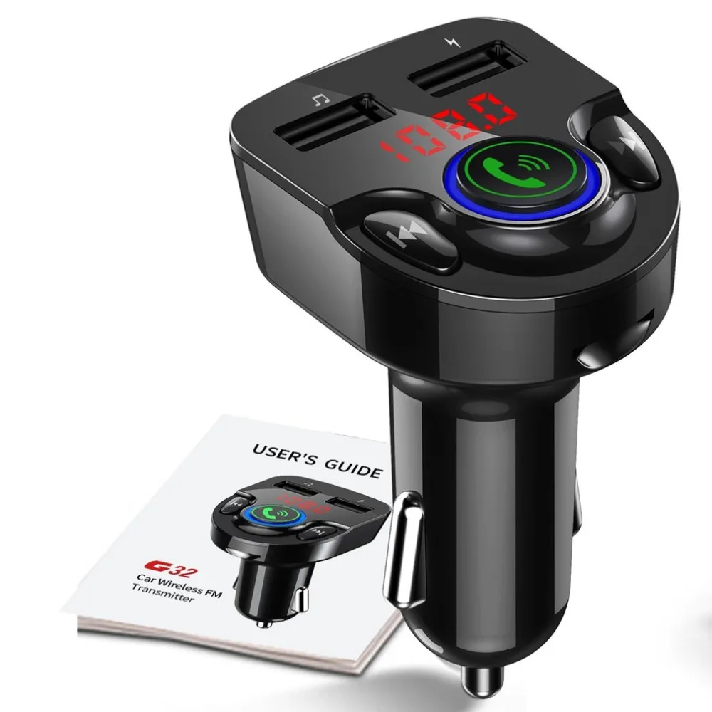 G32 Зажигалка для автомобиля MP3 Handsfree Телефон Автомобильный приемник автомобильная карта MP3-плеер Автомобильное зарядное устройство Многофункциональный Автомобильный MP3-плеер приемник