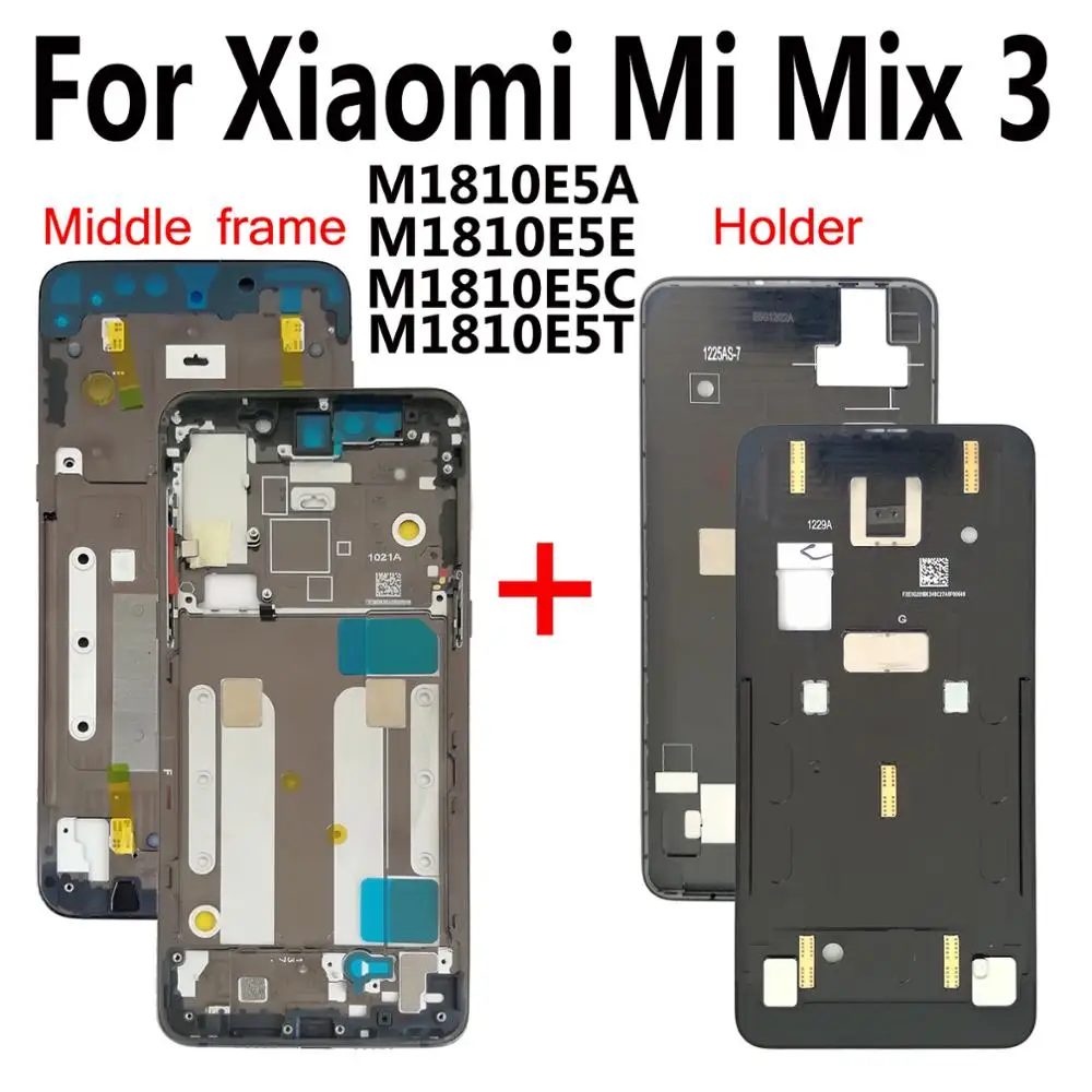 

Shyueda Orig New 6.39" For Xiaomi Mi Mix 3 M1810E5A M1810E5E M1810E5C M1810E5T Front Screen Middle Frame Holder Housing Bezel