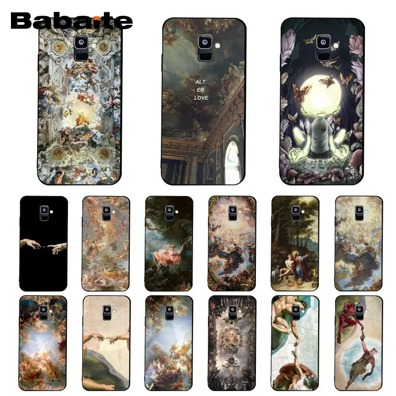Картина Babaite дворец Версаля Сотворение Адама для SamsungA7 2018 A50 A70 A6 A8 Plus A3 A9 |