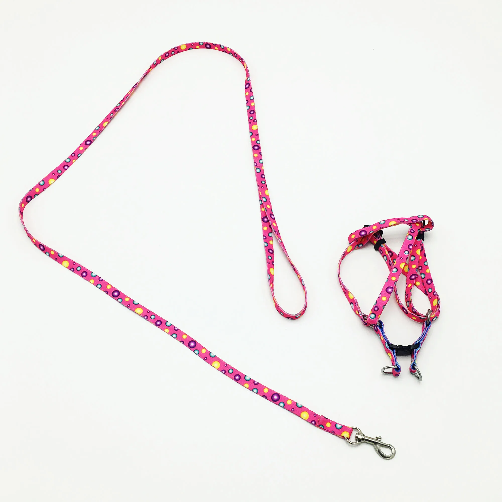 Bonzerpet ошейник из полиэстера для щенков и кошек, регулируемый поводок, поводок для бега, прогулок, поводок для маленьких собак, Тяговая веревка 120 см