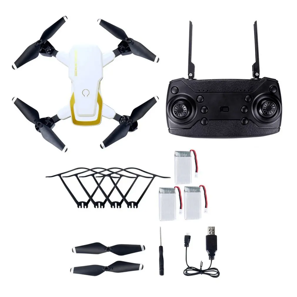 LF609 2,4G Wifi FPV RC Дрон с камерой 0.3MP/2.0MP бесщеточный Радиоуправляемый квадрокоптер RTF складной 3D откидной держатель на голову дропшиппинг - Цвет: White 0.3MP 3B