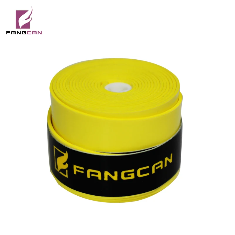 FANGCAN 3 шт. Теннисная ракетка PU Overgrip противоскользящая впитывающая пот рукоятка обертывание с вентиляционными отверстиями - Цвет: Yellow