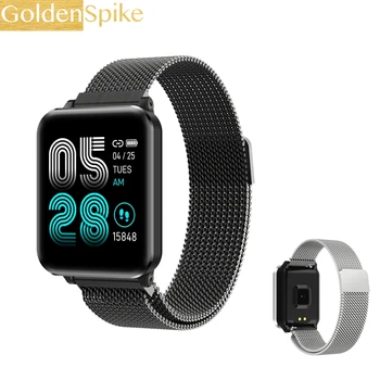 

GOLDENSPIKE P1 smart watch for men blood pressure fitness activity heart rate tracker for IOS Android watch waterproof ip67