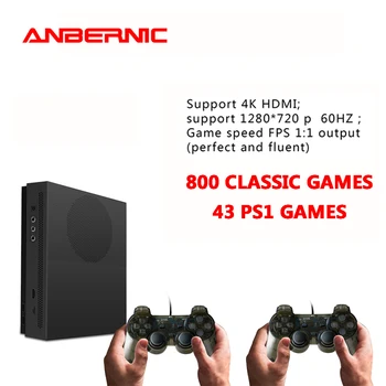 

ANBERNIC PS1 Video Retro Games 64Bit HD TV HDMI 4k 800 games console X-PRO 32G TF familt gift video game consoles for xbox ones