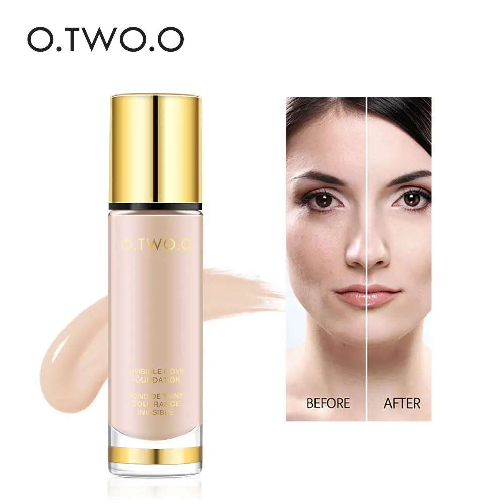 

O.TWO.O Liquid Foundation Concealer Invisible Full Coverage Makeup Concealer Whitening Moisturizer Waterproof Makeup Foundation