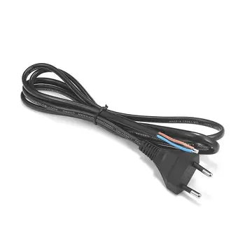 

150pcs EU Plug Power Cord 1.5m 3m 0.75mm2 Pigtail Electric Rewired Cable Power Cable For Outdoor Lamps Extension Sockets Outlet