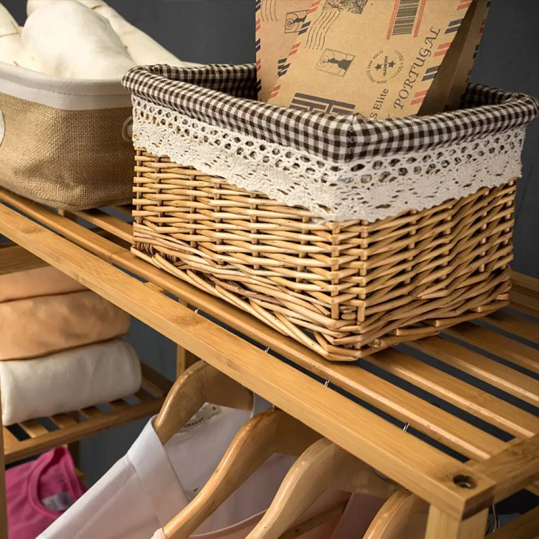 Натуральный шкаф бамбуковый Многофункциональный стеллаж для хранения Orgnizer большой емкости одежда вешалка под пальто мебель для дома