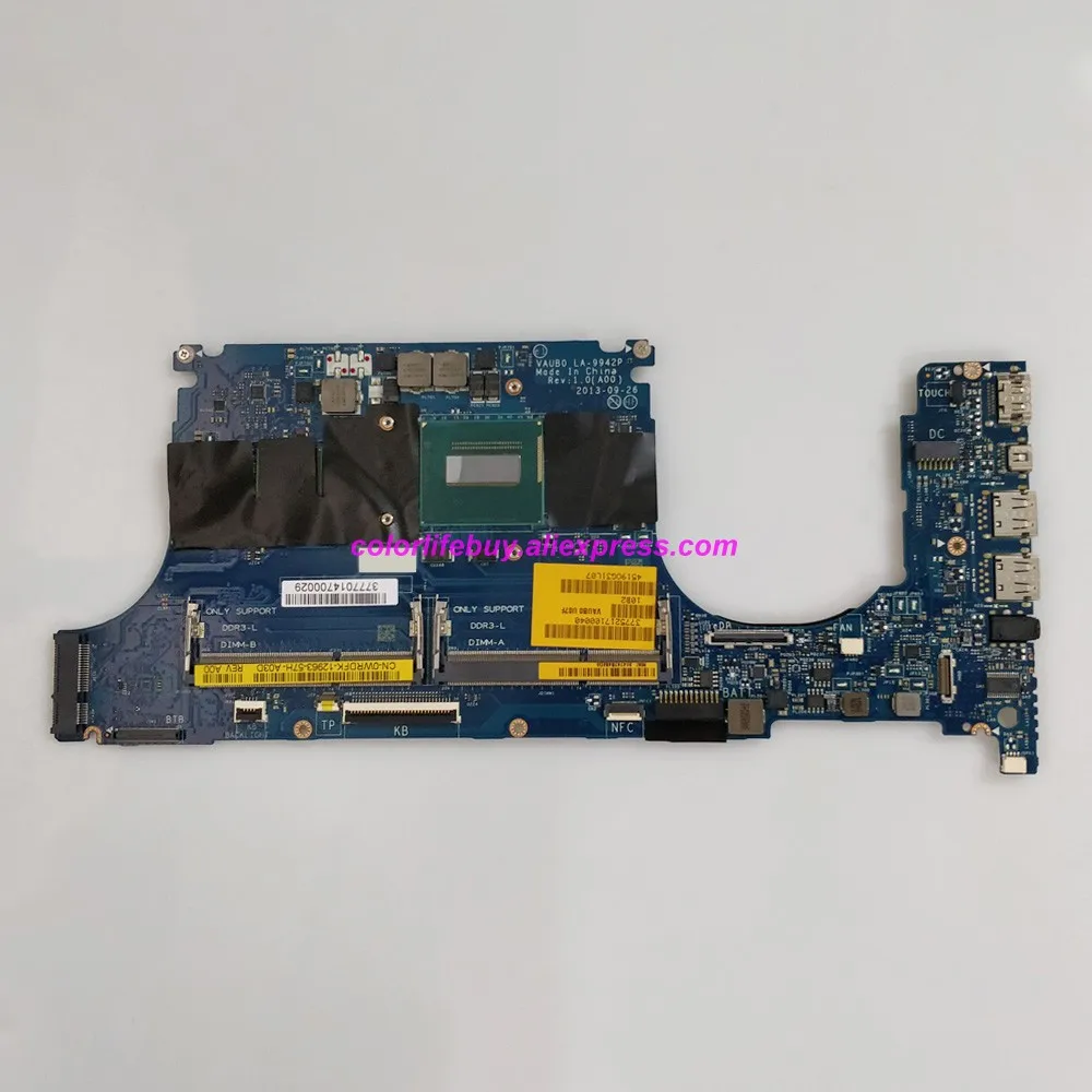 

Genuine CN-0WRDFK 0WRDFK WRDFK VAUB0 LA-9942P w SR15G i5-4200H CPU DDR3L Laptop Motherboard for Dell XPS 15 9530 Notebook PC