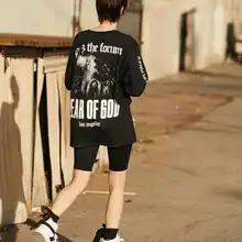 Туман Высокая Улица Лето INS Ретро Рок-н-ролл Ретро стиральная печатная Kanye жилет свободный без рукавов Футболка мужская