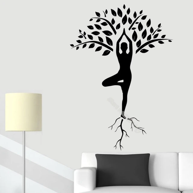 Zen silhouette wall sticker