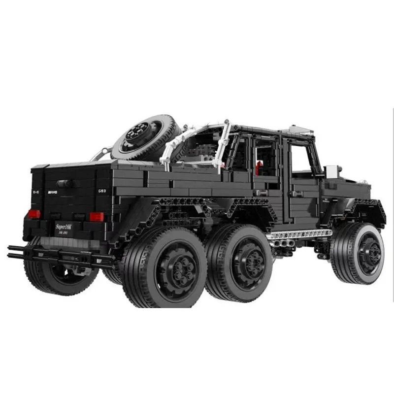 LE-J901 3300PCS Technic Car Series Compatible MOC 2425 G63AMG 6X6 LAND CRUISER Set Model Building Blocks Bricks Kids Cars Toys - Color: LE-J901