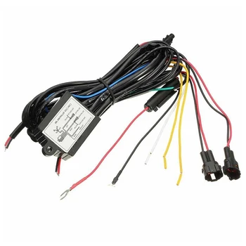 

Car DRL Daytime Running Light Dimmer Dimming Relay Control Switch Harness 12V 1pc