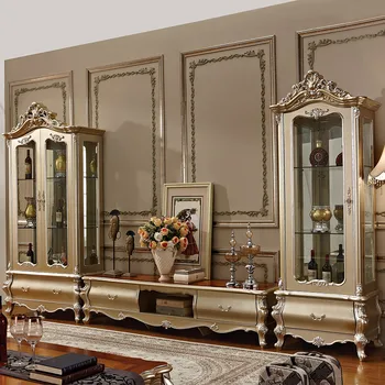 

luxury classic living room display storage cabinets tv stand wine cabinet designs