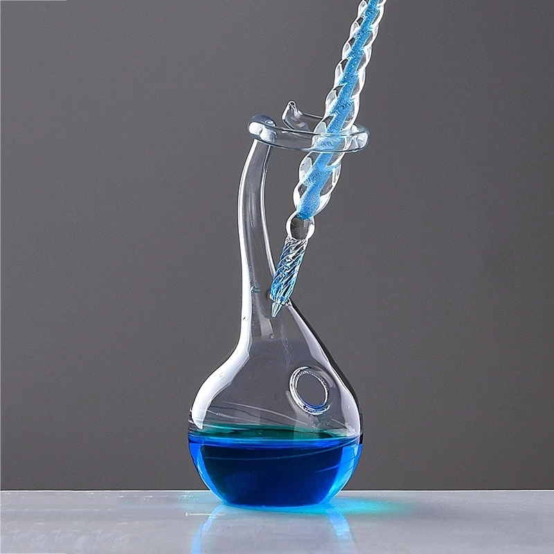 Highergo Glass Pen Washing Holder Handmade Dip Pen Penholder School Gift Stationery Office Desk Organizer Decoration Supplies pen holder desk organizer pen and brush holder