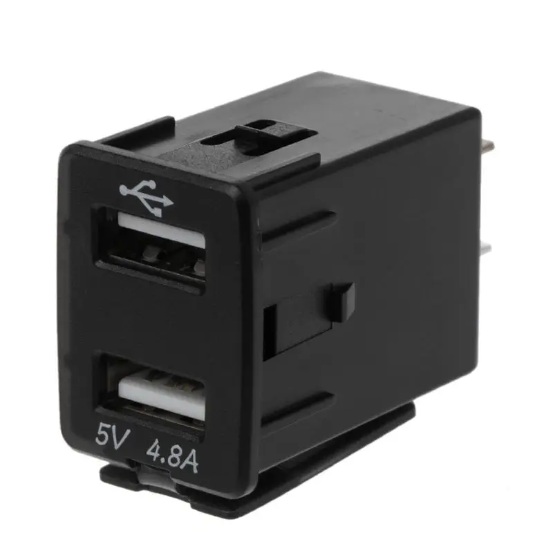 12 В двойной зарядное устройство usb светодиодный вольтметр 4.8A адаптер питания для смартфона Nissan