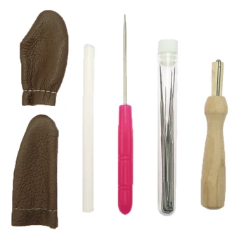 

13pcs Set Handle Wool Felt Tool Felting Kit with Finger Protector for Embroidery Wool Felt Work DIY Sewing Tools